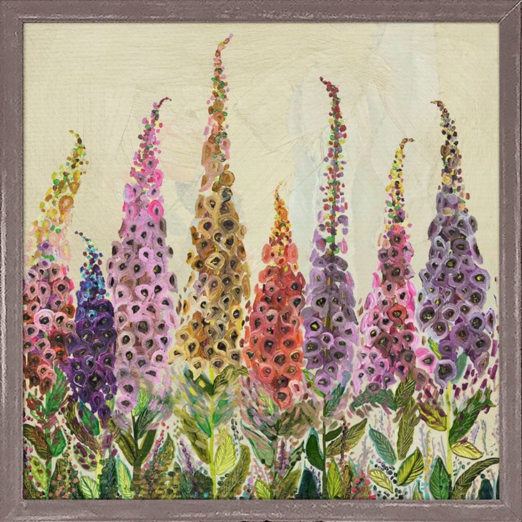 GreenBox Art Foxgloves Mini Frames Canvas